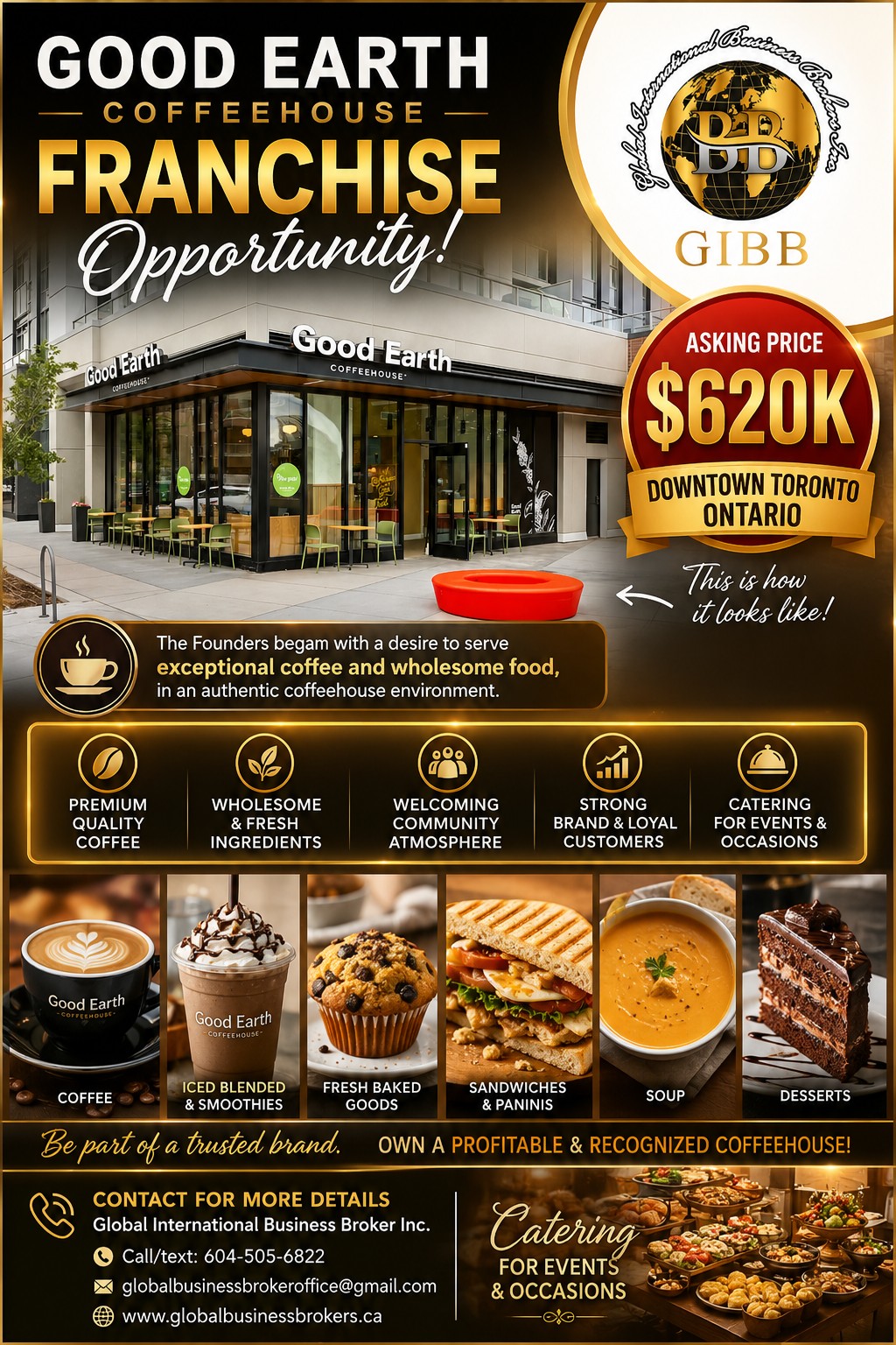 GoodEarth CoffeeHouse Franchise for sale in Downtown, Toronto